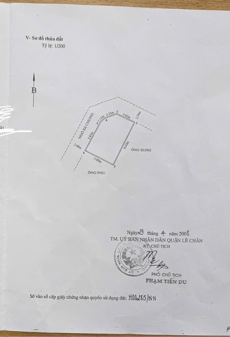 BÁN NHÀ LÔ GÓC 2 MẶT NGÕ – PHẠM HỮU ĐIỀU, LÊ CHÂN, HẢI PHÒNG